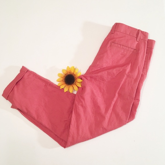 GAP Pants - NWT salmon pink Gap broken in straight khakis 0r